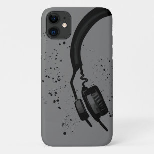 Funda Para iPhone 11 Auriculares artísticos Música hip hop y ritmo