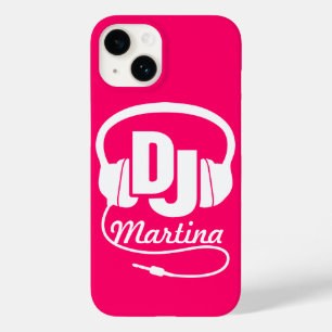 Funda Para iPhone 14 De Case-Mate Auriculares chica DJ llamado estuche de iphone ros