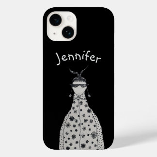 Funda Para iPhone 14 De Case-Mate Auriculares de flores de corte Funda-Mate para iPh