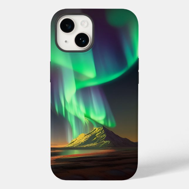 Funda De Case-Mate Para iPhone Aurora borealis (Reverso )