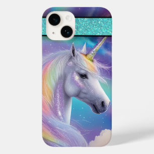 Funda Para iPhone 14 De Case-Mate Aurora Borealis Fantasy Purpurina del arcoiris Uni