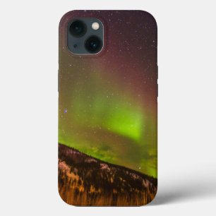Funda Para iPhone 13 Aurora Borealis   Montañas Fairbanks Alaska