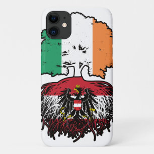 Funda Para iPhone 11 Austria Bandera austríaca de árboles irlandeses