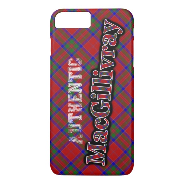 Funda De Case-Mate Para iPhone Auténtico Clan MacGillivray Scottish Tartan Design (Reverso)
