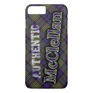 Funda Para iPhone 8 Plus/7 Plus Auténtico Clan McClellan Escocia Tartán Diseño