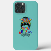 Autism Awareness Mom Life Messy Bun Gafas de sol