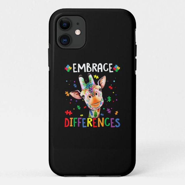 Funda De Case-Mate Para iPhone Autista |Abrazar diferencias Pieza de rompecabezas (Reverso)