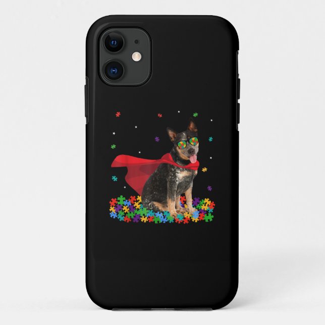 Funda De Case-Mate Para iPhone Autista | Autismo del héroe del ganado vacuno aust (Reverso)