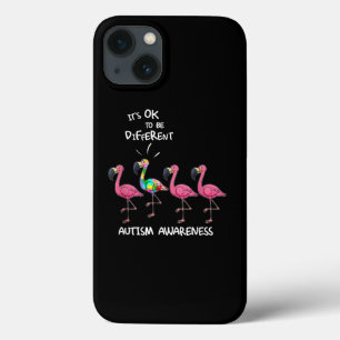 Funda Para iPhone 13 autista Está bien ser el rompecabezas de flamenco