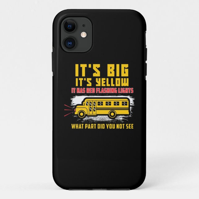 Funda De Case-Mate Para iPhone Autobús escolar es grande (Reverso)