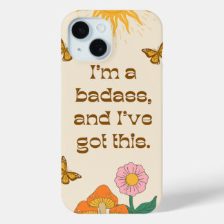 Funda Para iPhone 15 Automotivacional retro positivo