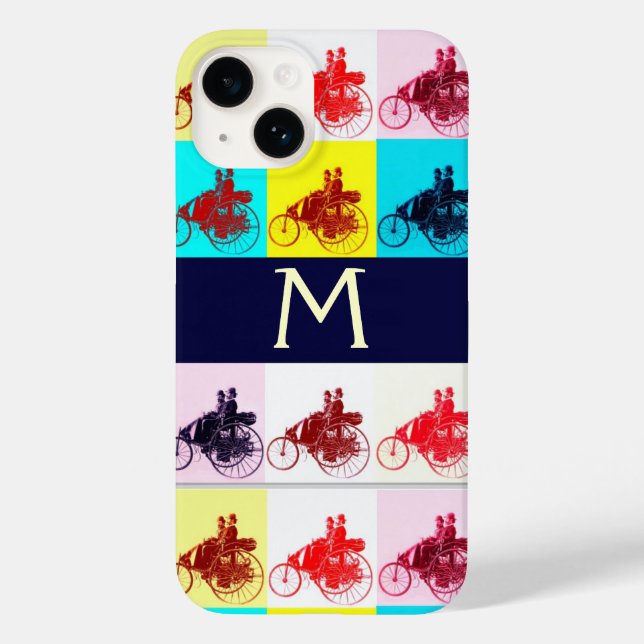 FUNDA DE Case-Mate PARA iPhone AUTOS DE VENTAJA RECOPILANDO MONOGRAMA DE ARTE POP (Reverso )