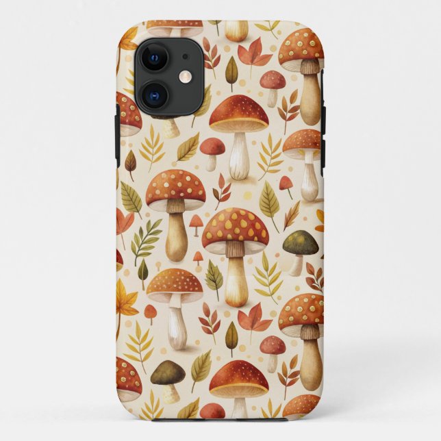 Funda De Case-Mate Para iPhone Autumn Mushrooms (Reverso)