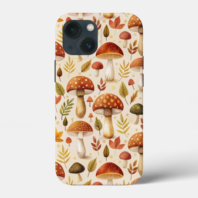 Funda De Case-Mate Para iPhone Autumn Mushrooms (Reverso )