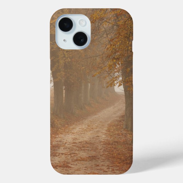 Funda De Case-Mate Para iPhone Autumn Trees Woodland Path (Reverso )