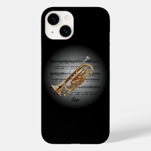 Funda Para iPhone 14 De Case-Mate Avant Garde, Cornet on Globe con música de hojas ~