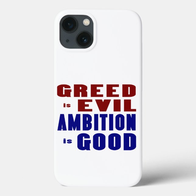 Funda De Case-Mate Para iPhone Avaricia y ambición (Reverso)