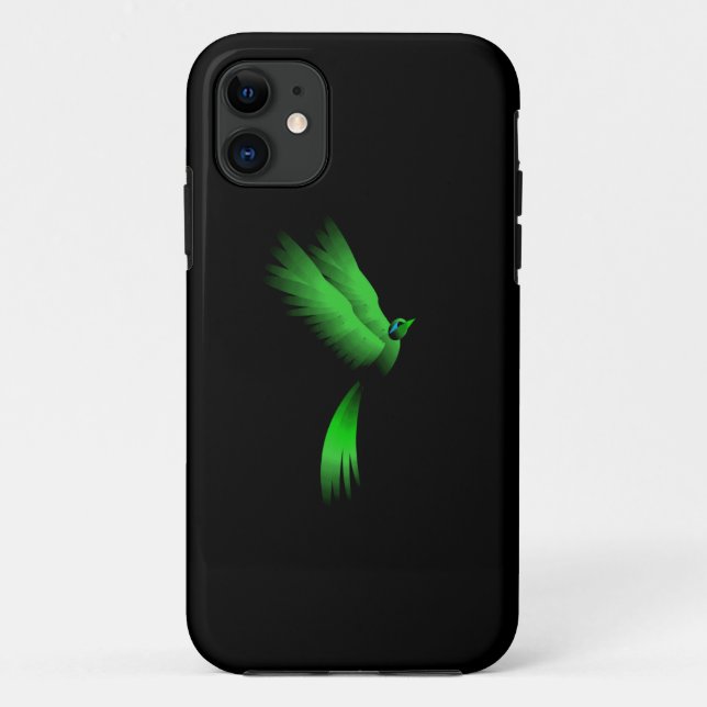Funda De Case-Mate Para iPhone Ave de Fuego Verde (Reverso)