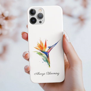 Funda Para iPhone 11 Pro Ave del Paraíso Acuarela, personalizado