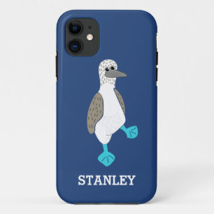 Funda Para iPhone 11 Ave robada con pies azules y Personalizado persona