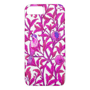 Funda Para iPhone 8/7 Ave y granada de Art Nouveau, Fuchsia y Violet