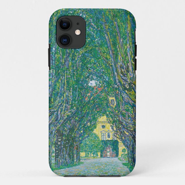 Funda De Case-Mate Para iPhone Avenida en la pintura Park de Gustav Klimt (Reverso)