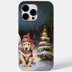Funda Para iPhone 14 Pro Max De Case-Mate Aventura de Navidades de la caravana Golden Retrie