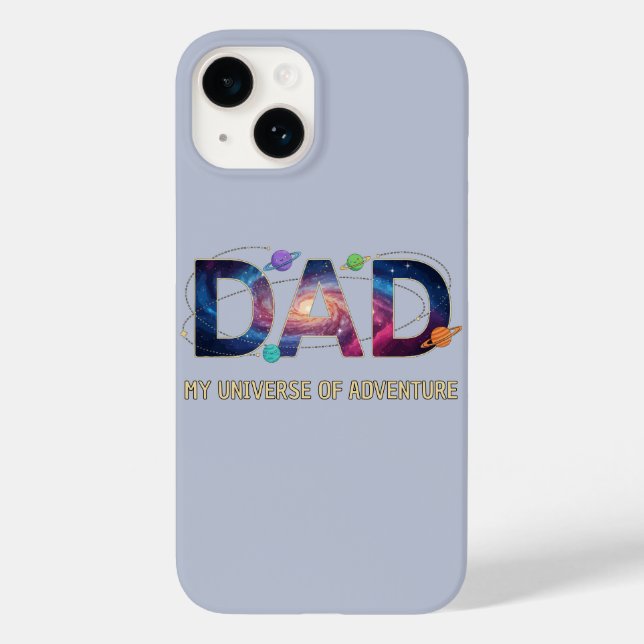 Funda De Case-Mate Para iPhone Aventura del Universo Papá Galaxia (Reverso )