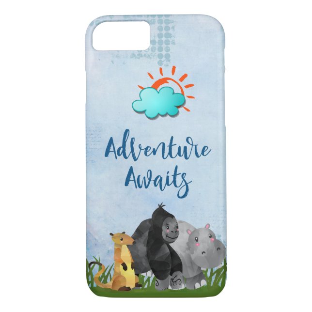 Funda De Case-Mate Para iPhone Aventura espera animal de la jungla de Safari (Reverso)