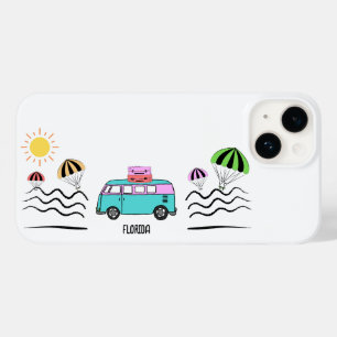 Funda Para iPhone 14 De Case-Mate Aventuras costeras: viajes por el sol, el mar y la