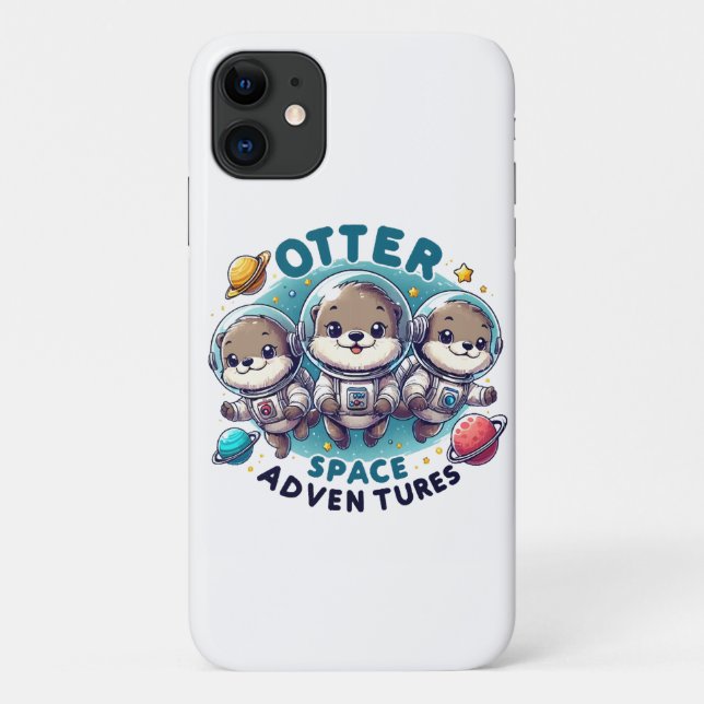 Funda De Case-Mate Para iPhone Aventuras Otter Space (Reverso)