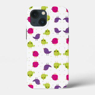 Funda Para iPhone 13 Mini Aves alegres y coloridas