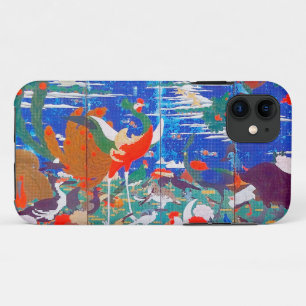 Funda Para iPhone 11 Aves, animales y plantas florecientes (izquierda) 