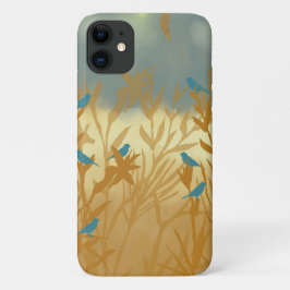 Funda Para iPhone 11 Aves azules