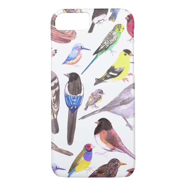 Funda De Case-Mate Para iPhone Aves de América - mascotas y aves silvestres (Reverso)