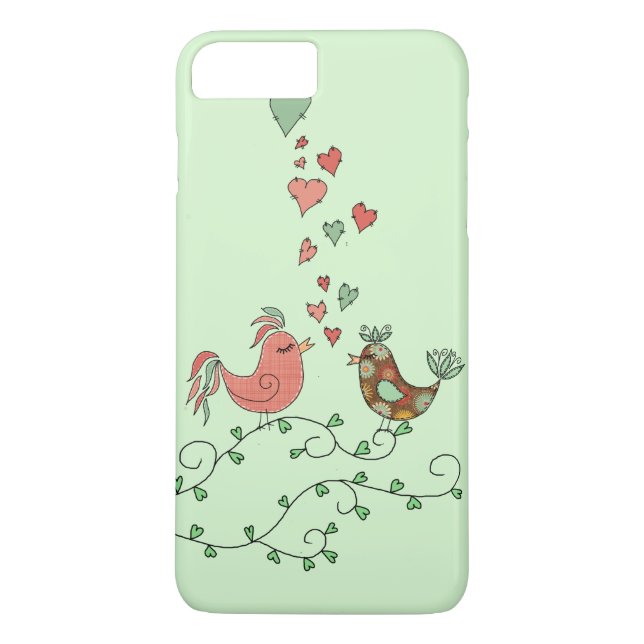 Funda De Case-Mate Para iPhone Aves de amor (Reverso)