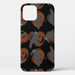 Funda Para iPhone 12 aves de calabaza de halloween