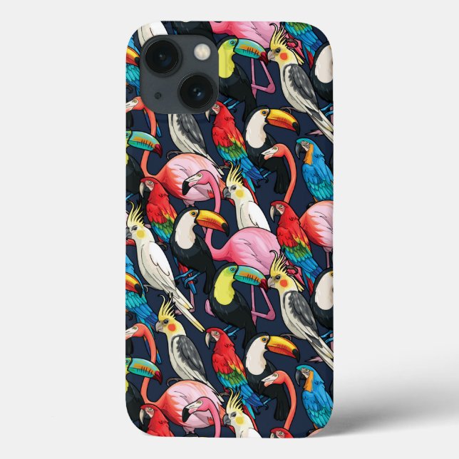Funda De Case-Mate Para iPhone Aves exóticas (Reverso)
