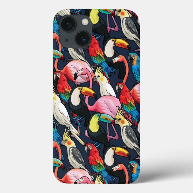 Funda De Case-Mate Para iPhone Aves exóticas (Reverso)