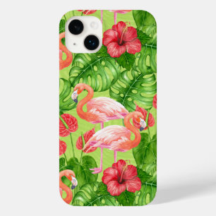 Funda Para iPhone 14 Plus De Case-Mate Aves flamencas y plantas tropicales