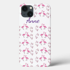 Funda Para iPhone 13 Aves Flamingo