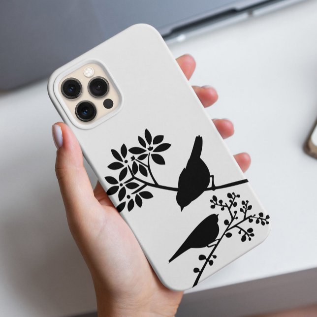 Funda De Case-Mate Para iPhone Aves negras y blancas (Subido por el creador)