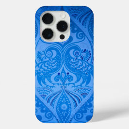 Funda Para iPhone 15 Pro Aves pavos reales orientales azules