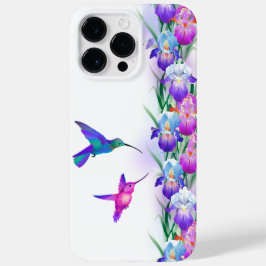 Funda Para iPhone 14 Pro Max De Case-Mate Aves Que Recorren Y Flores De Iris
