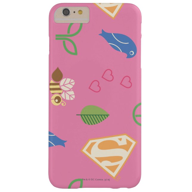 Funda De Case-Mate Para iPhone Aves superchica y abejas rosadas (Reverso)