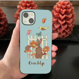 Funda Para iPhone 13 Aves y animales de Cottagecore de bonito personali