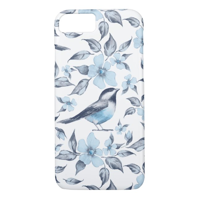 Funda De Case-Mate Para iPhone Aves y flores (Reverso)