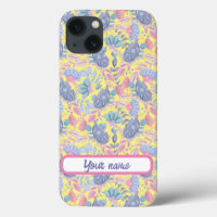 Aves y flores de color Pastel personalizadas