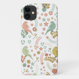 Funda Para iPhone 11 Aves y ramas de Shabby White