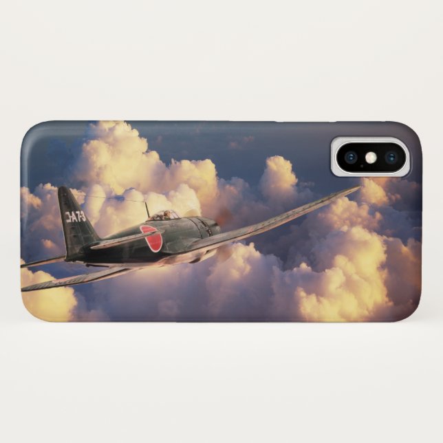 Funda De Case-Mate Para iPhone Aviation Art Device Cass  "Mitsubishi A7M　Sam" (Reverso (horizontal))